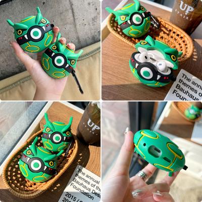 Pokemon Palla Verde Auricolare Protettivo Antiurto Pesante Cover in Silicone Anime Per Custodia Airpods Pro 2/Custodia Airpods 1/2/3 Funda
