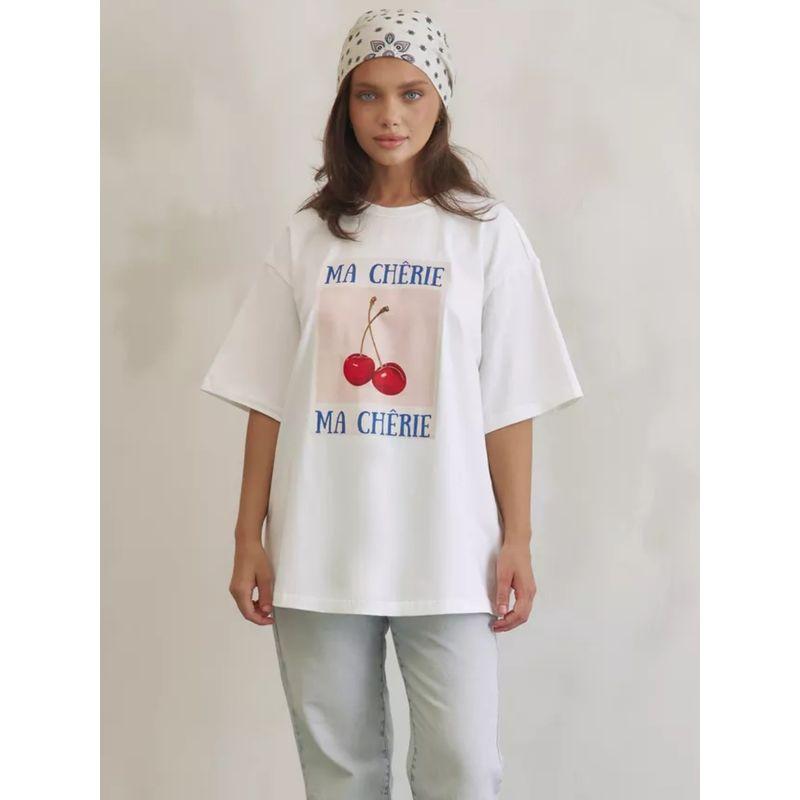 Western Style New round Neck Loose Casual Print Short sleeve Cotton T-shirt Top Loose Printed T-shirt