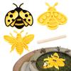 Bee Watering Station Insect Water Feeder Cup Butterfly Feeder with Wooden Stake