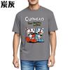 Rock tshirt Adult Classic Tshirt Cuphead And MugUnisex Cartoon Design Casual Unisexs Tshirt Retro Trendy Tshirt Daily Wear