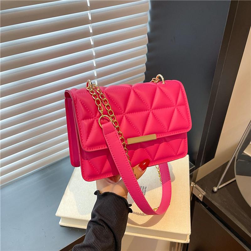 Popular Simple Bag Women's Autumn Chain Shoulder Small Square Bag Fashion Casual Trendy Messenger Bag