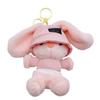 Kawaii Keychain Doll Cartoon Long Eared Rabbit Pendant Rabbit Plush Pendant  Personal Collection