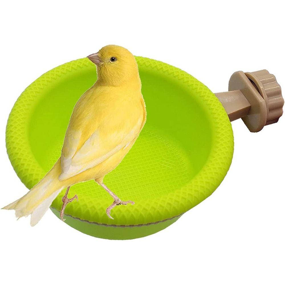 

Plastic Pet Shower Cage Accessories Bathing Box Birdbath Bird Bath Cage Parrot Bathtub зелёный