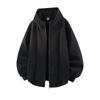 Men's Autumn/Winter 2025 Fleece-Lined Hooded Cardigan Sweatshirt, Heavyweight Casual Jacket for Teen Boys.