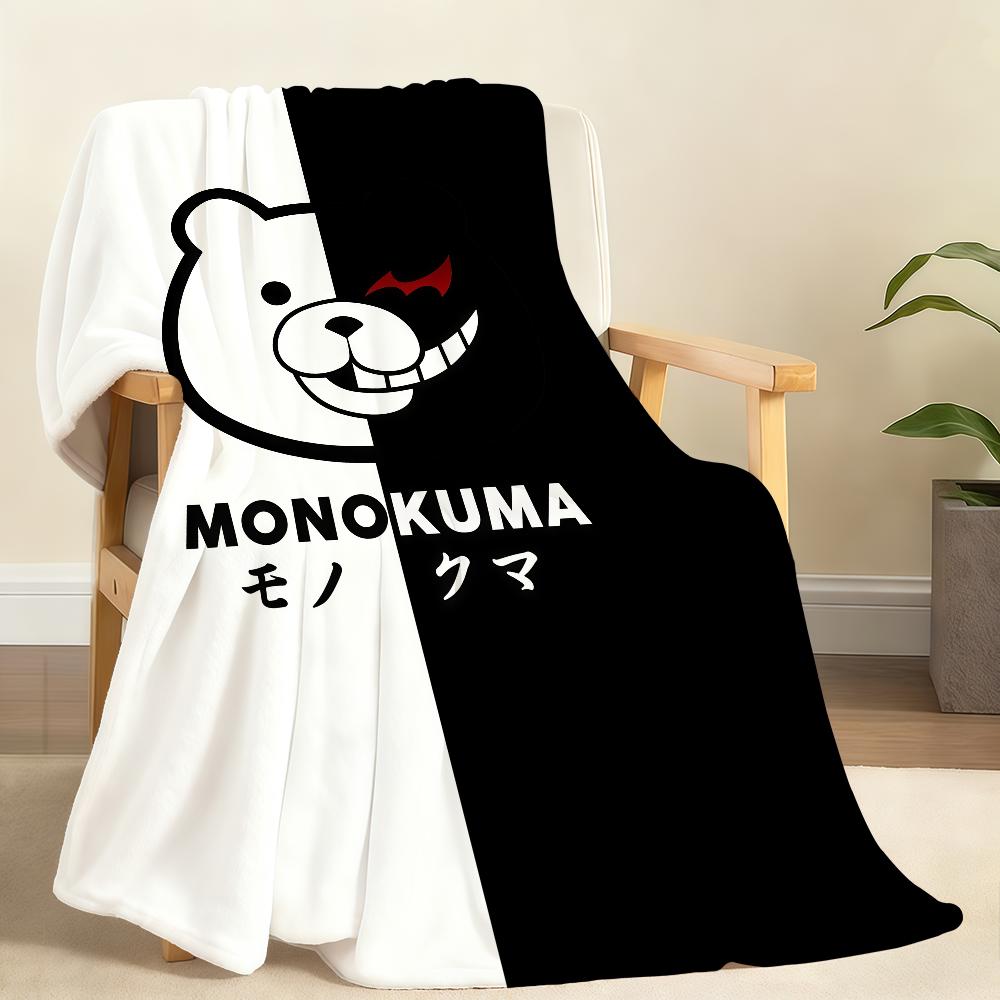 

Game D DanganronpaS M MonokumaS Blanket Soft Throw Blanket for Home Bedroom Bed Sofa Picnic Travel Office RestCover Blanket Gift 75x90cm
