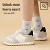 Maoren Men's 100% Cotton Antibacterial Mid-Calf Socks