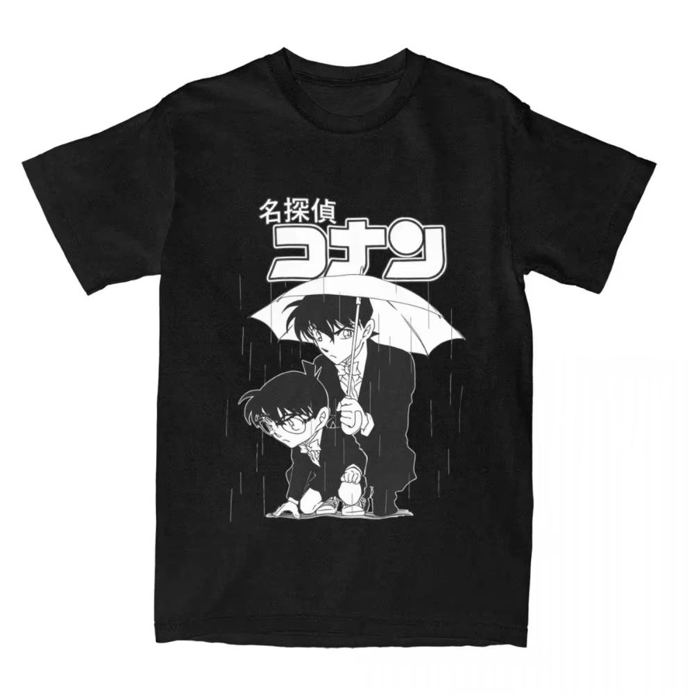 Detective Conan Anime T-Shirt Unisex Graphic Gothic Style Women's Clothing Animation Theme Gothic Detective Conan T-Shirt