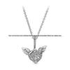S925 Silver Heart Necklace with Pink Diamond Pendant - Luxury Women's Clavicle Chain