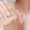 Tancise Classic 925 Sterling Silver  Zircon Ring Ladies Jewelry Wedding Promise Party Gift