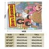 Warm Soft Blankets Decorative Anime Bobs Fun B-Burgers Throw Blanket Movie Flannel Bedspread For Outdoor Novelty Sofa Bed Cover