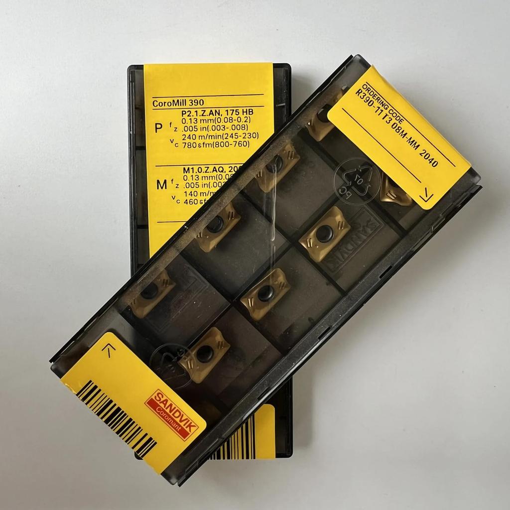 Original Sandvik / R390-11T308M-MM 2040 /  CNC lathe carbide blade 10 Pcs
