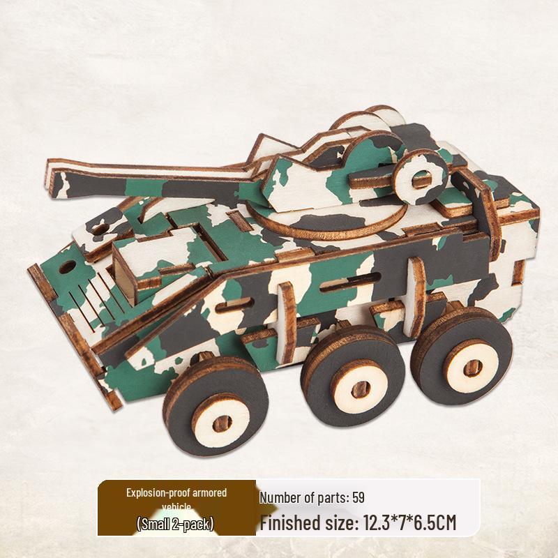 3D Holzpuzzle Modellspielzeug für Kinder ab 6 Jahren - Handgefertigtes Lernspielzeug