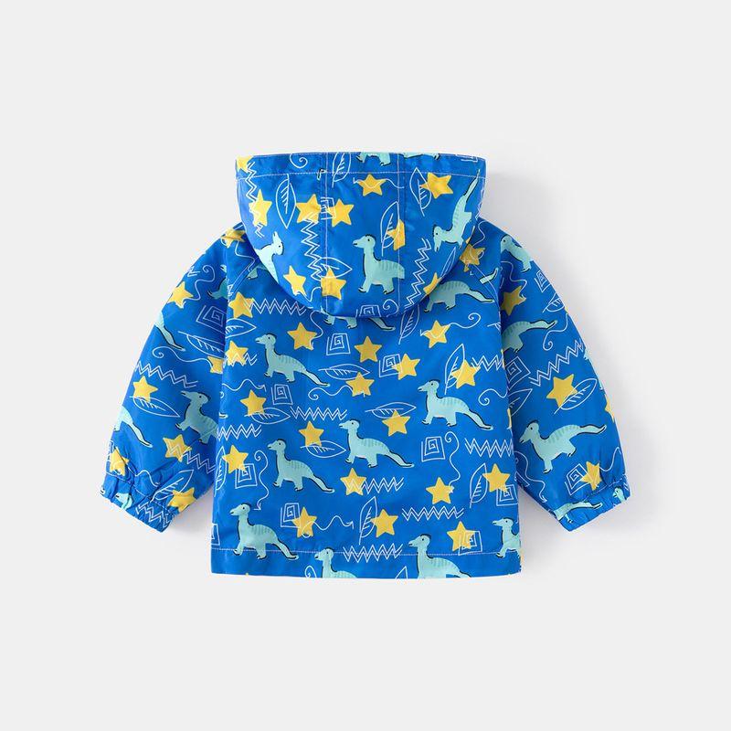 Children's Clothing Summer Children's Sun Protection Clothing Boy Hooded Outwear Boy Light Sun Protection Clothing Baby Boy Dinosaur Zip-up Shirt