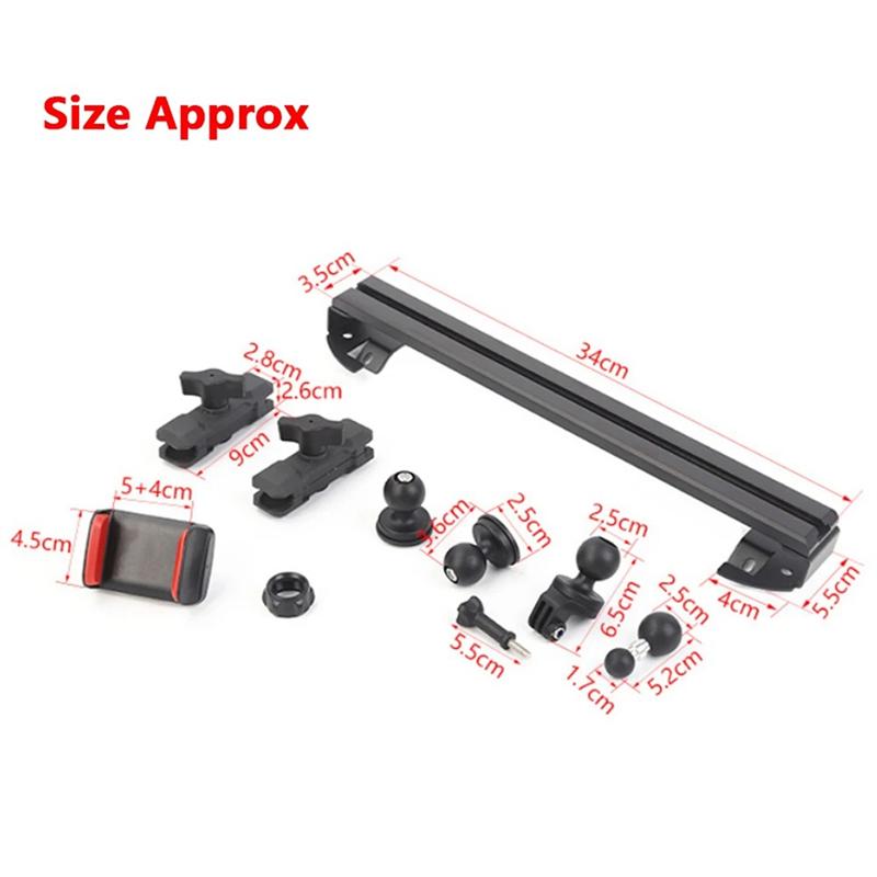 Multi-Mount Dash Phone Holder Camera Mount For Jeep Wrangler JL Gladiator JT 2018-2025 Expansion Stand Accessories