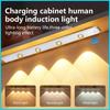 Wireless Motion/Infrared Sensor LED Night Light USB Rechargeable Ultra Thin Cabinet Lamp Smart Dimmable Lighting for Kitchen Wardrobe Bedroom Closet