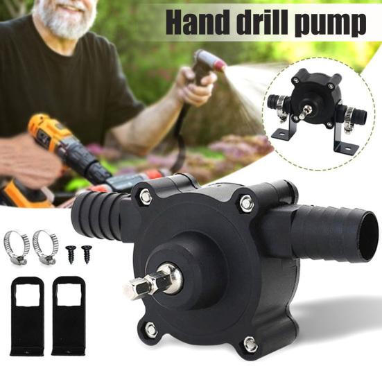 Wasserpumpe Bohrmaschinenaufsatz Tragbare Elektrische Bohrmaschinenpumpe 30-40L/min Förderleistung Selbstansaugende Manuelle Wasserpumpe