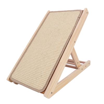 Sisal Cat Scratching Ramp Adjustable Height Furniture Protector Vertical Cat Scratcher for Cat Claw