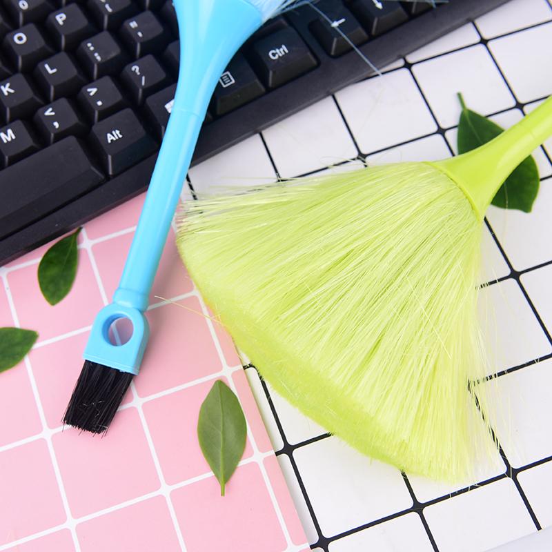Double Head Home Office Microfiber Clean Anti Static Feather Duster Clean Brush