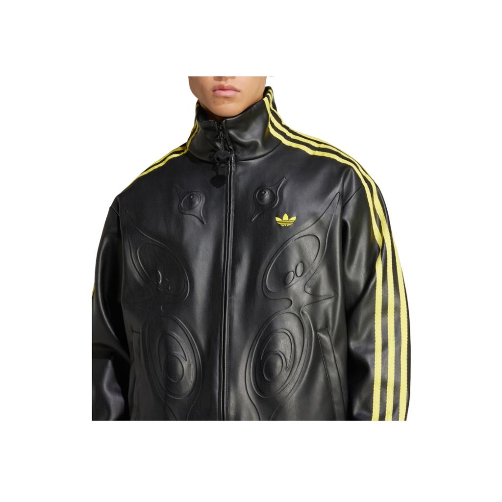 Adidas Originals X Offgod Collaboration Fashion Comfortable Versatile Jacket Unisex Jacket Black KA2281