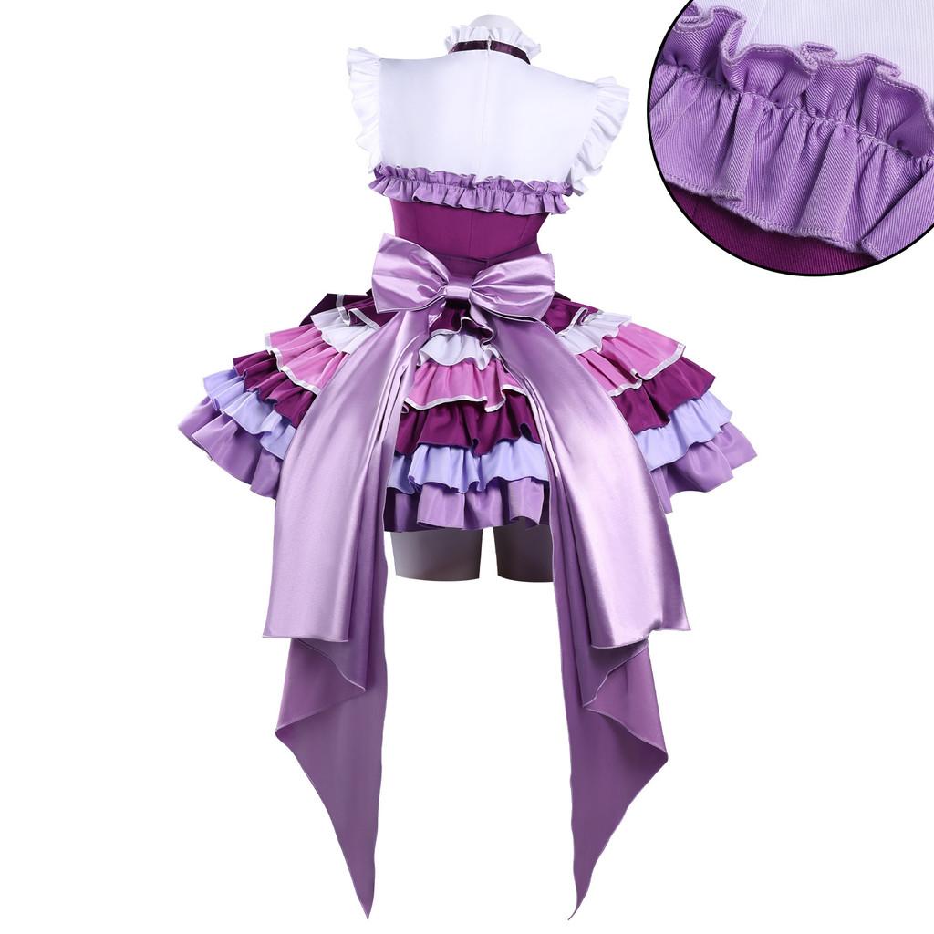 Costume Cosplay Puella Magi Madoka Magica en Tissu Satiné Pour les Fans de Jeu de Rôle Anime