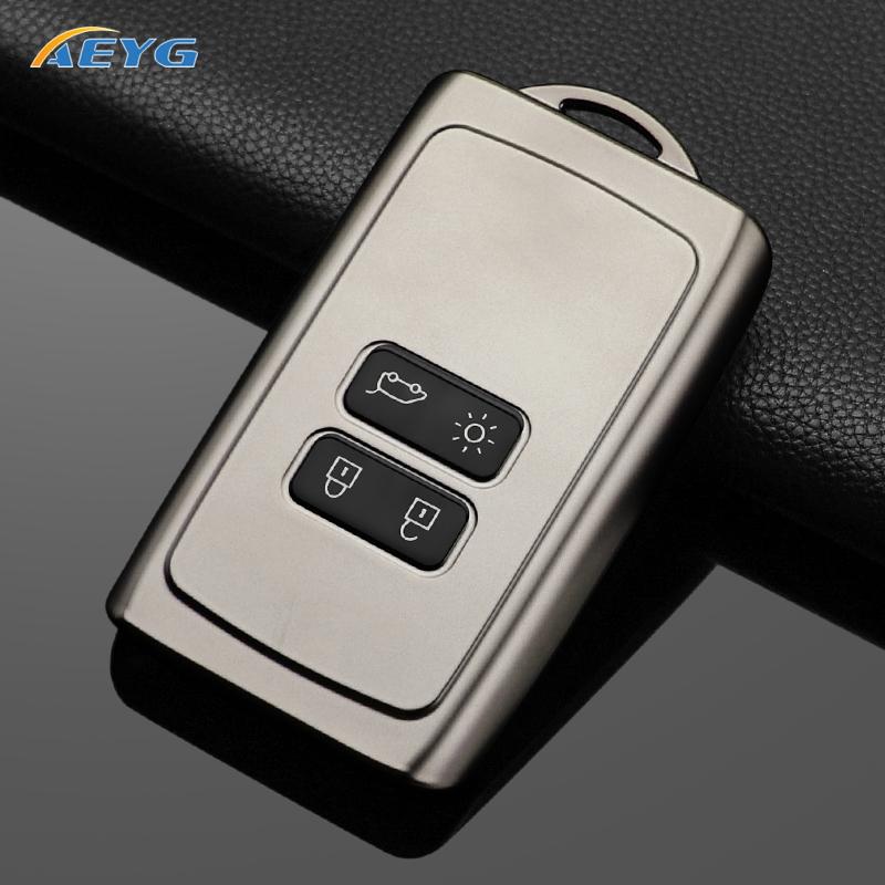 

For Renault Captur Megane Talisman Espace Clio Zoe Koleos Scenic 4 Arkana Dacia Sandero Card Car Key Case Cover Keychain