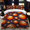 Kids Basketball Duvet Cover Set 3D King Queen Size Cool Sport Theme for Kids Children Teens Ball Gaming Polyester Bedding Set