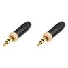 3.5mm Plugs with M6 Internal Thread Stereo Male Plug Headphone Audio Plug for Sony UWP-D21 UWP-D22 for Sennheiser Microphone