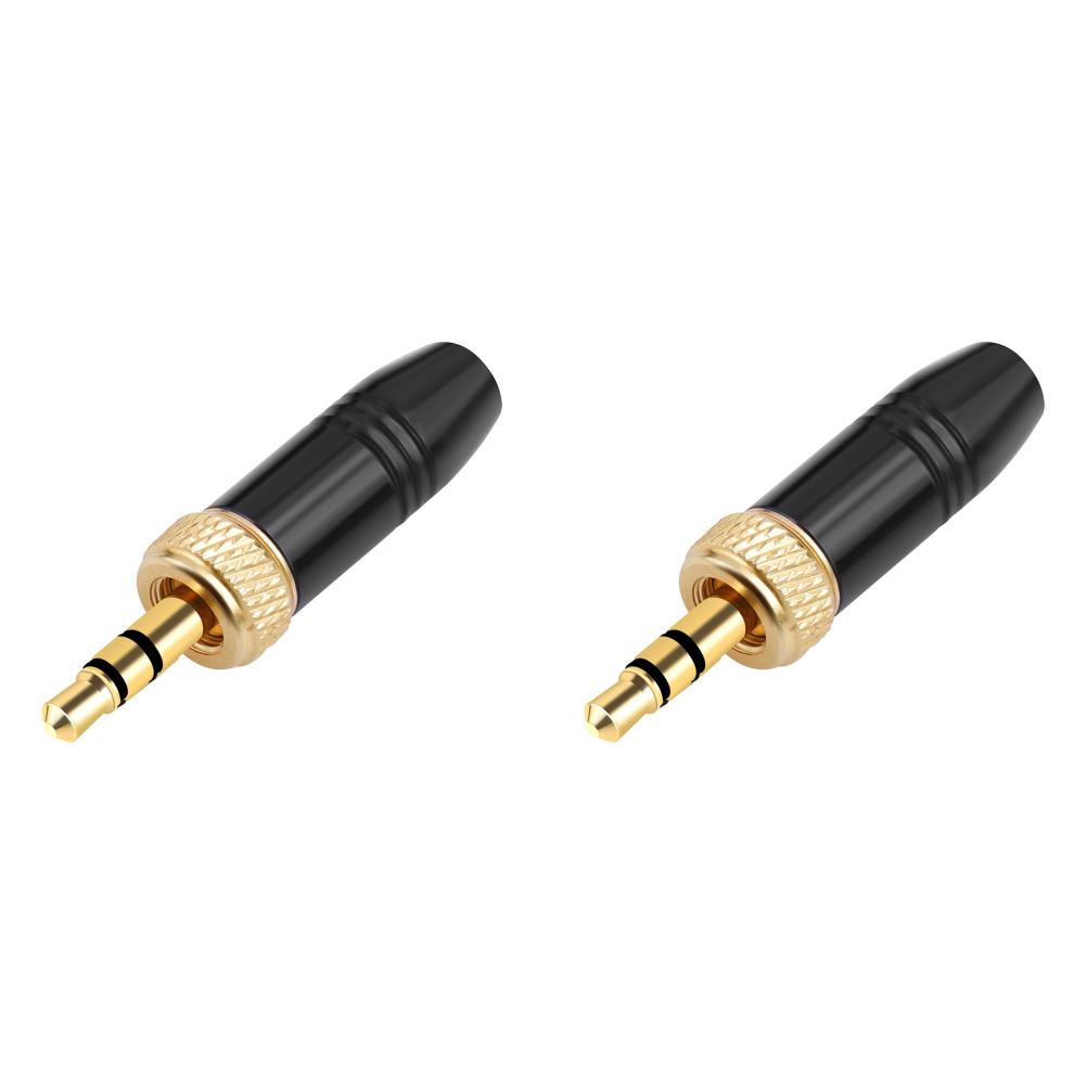 3.5mm Plugs with M6 Internal Thread Stereo Male Plug Headphone Audio Plug for Sony UWP-D21 UWP-D22 for Sennheiser Microphone