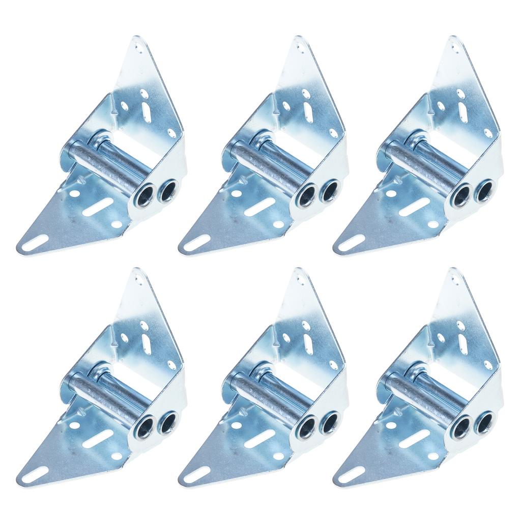 Garage Door Hinges Set of 6 Craft from Stainless Steel Comes With 8 Screws for High Performances and Sturdy Support