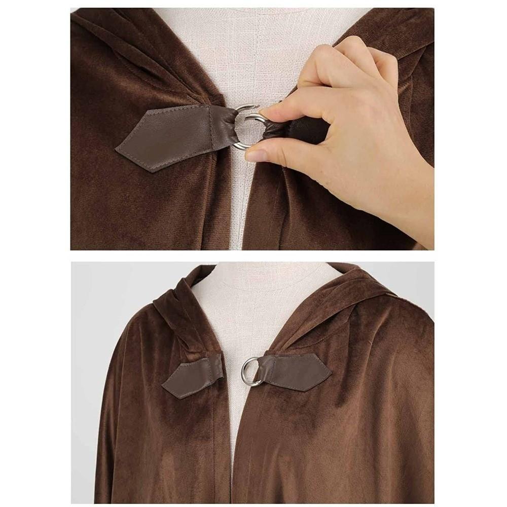 Fantasy Medieval Cloak Dark Style Cosplay Costume Practical Halloween Cloak  Halloween Costume