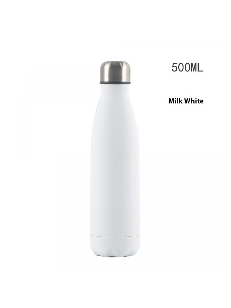 500ml doppelwandiger Edelstahl-Isolierbecher, Cola-Flasche mit großem Fassungsvermögen, Sport-Wasserbecher