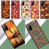 Autumn Leaves Fall Halloween Phone Case For Samsung Galaxy S10 S8 S9 S22 S23 Plus Note 10 20 S20 FE S21 FE S22 S23 Ultra Cover