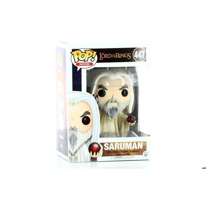 Figurine - funko - saruman - 10 cm - détails précis - licence le seigneur des anneaux