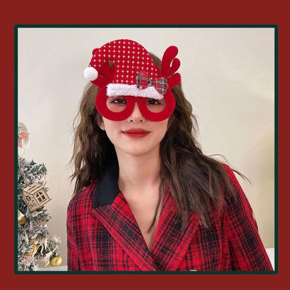 Decorative Merry Christmas Glasses Deer Horn Glasses Children's Party