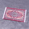 1Pcs Miniature Dollhouse Carpet Turkish Style Playing House Mini House Decor Floor Miniature Weaving Rug Doll Accessories