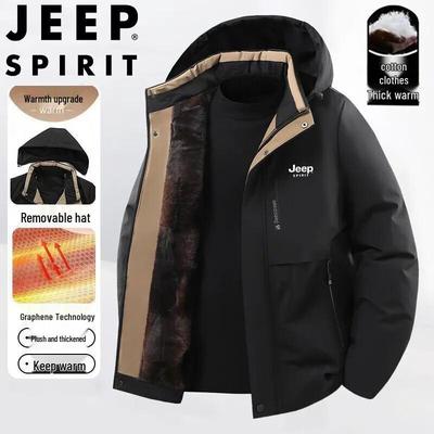 JEEP SPIRIT Herren Kapuzen Outdoor Baumwolljacke