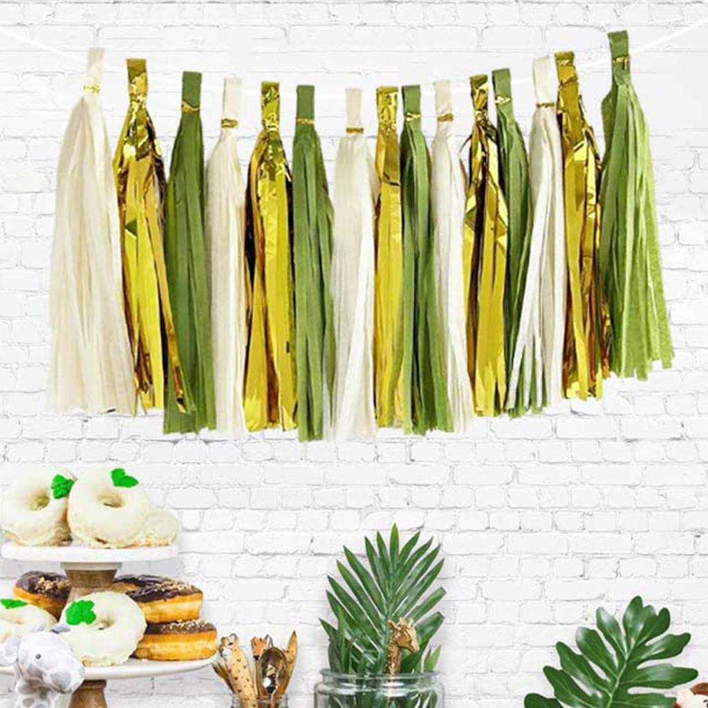 Colorful Paper Streamers for Wedding Decorations Birthday Celebration Supplies Easy Assemble Paper Hanging Ornament