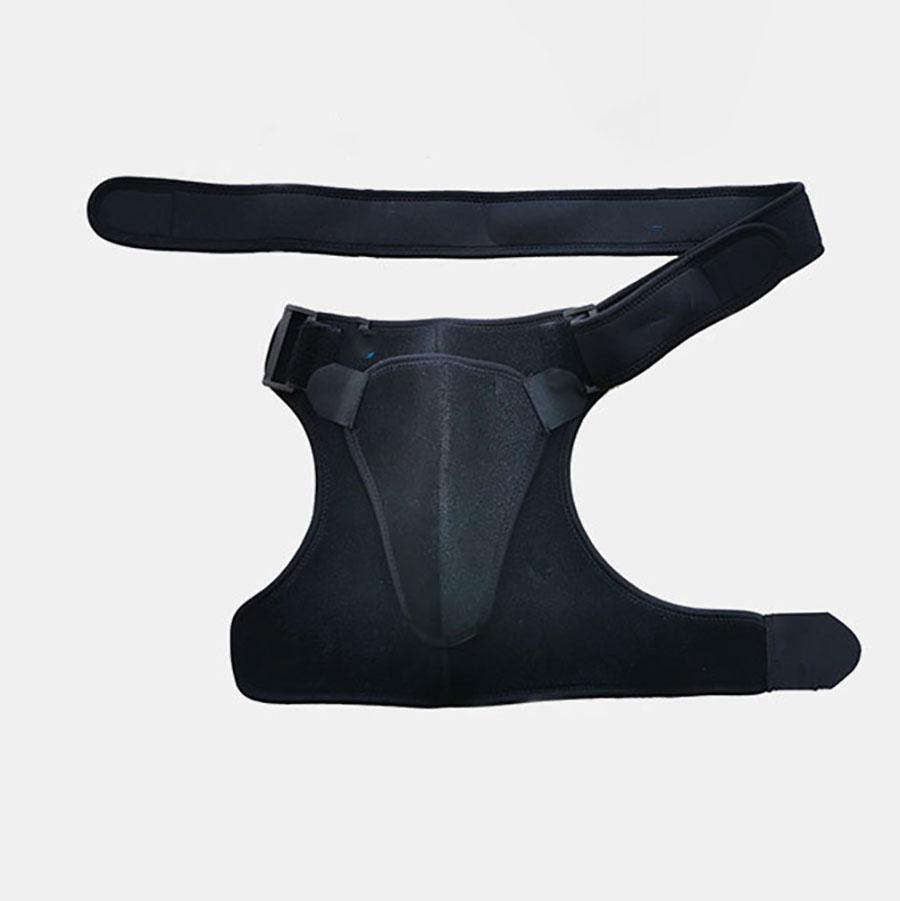 Black Adjustable Shoulder Brace Compression Cuff Pain Relief Support Belt Sprain