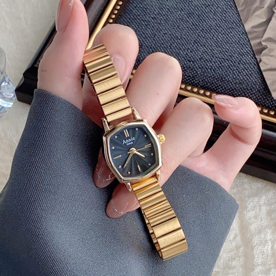 

Шикарные кварцевые часы с необычным циферблатом и золотым бамбуковым стальным браслетом для студентов