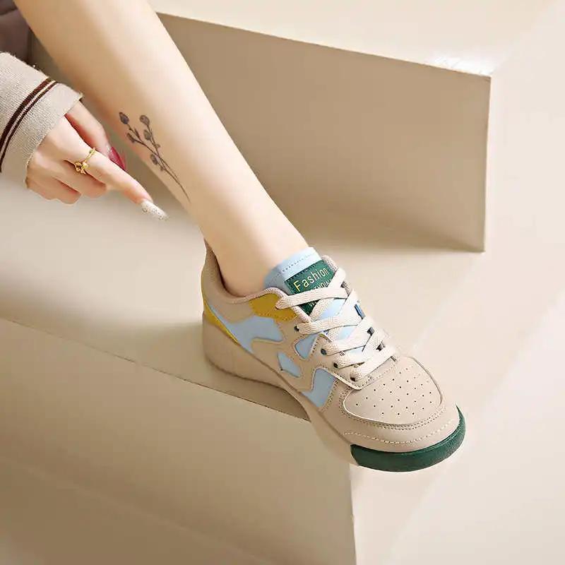 Spring With Ties Big Shoes Women's Stiletto Heel Boots White Summer Boots Sneakers Sport Dropshiping Design Fit