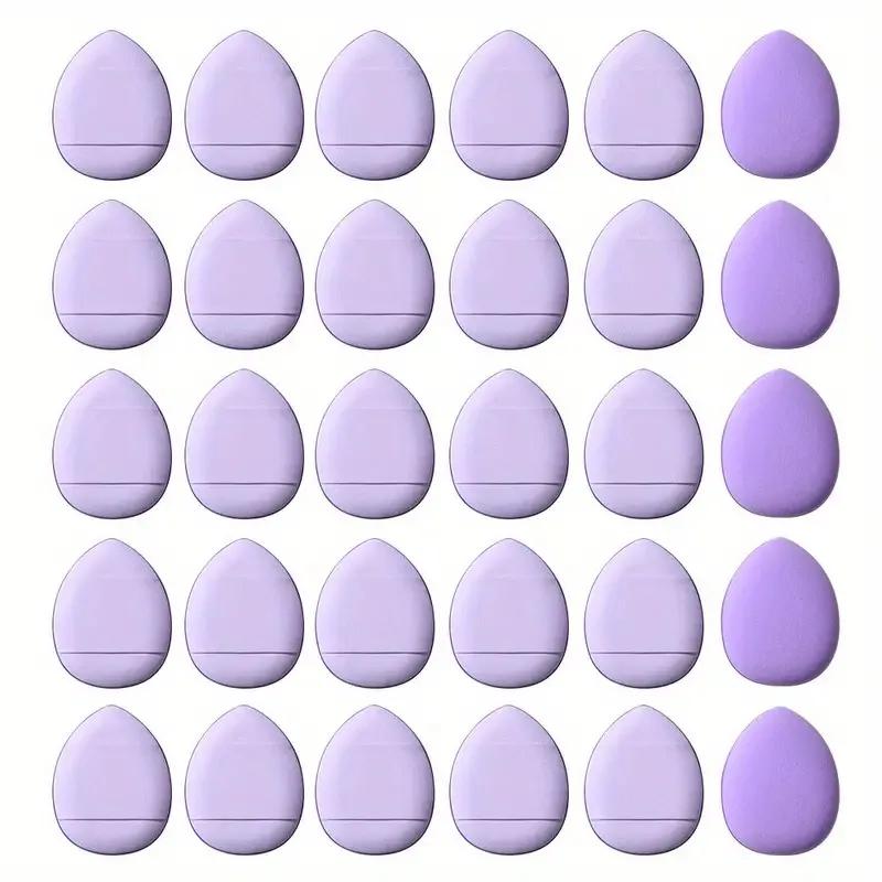 Paquete de 50 mini aplicadores de polvera para la punta del dedo set aplicador básico de precisión para corrector almohadilla para el dedo