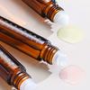 Essential Oil Roller Bottles 10ml Dropper Bottles Amber Glass Roller Bottles with Caps for Travel Glass Roll on Bottles
