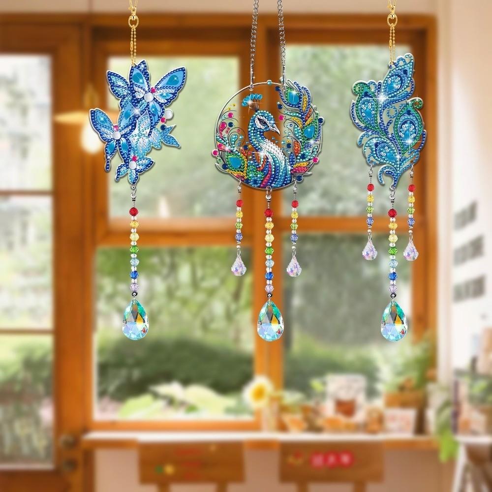 Acrylic DIY Drawing Double Sided DIY Craft Painting Kit Garden Hanging Decor