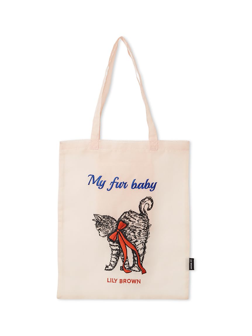 Lily Brown Cat Embroidered Sheer Tote LWGB261326 Pink Free Size Women s розовый