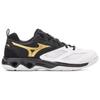 Mizuno Dynablite Unisex Low-Top Training Shoes White Black Gold V1GA212252