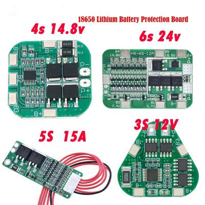 5S 15A 4S 14.8V 3S 12V 6S 24V PCB BMS Protection Board For 18650 Li-ion Lithium Battery Cell Module Diy Kit