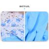 Non-slip Cleaning Rubber Gloves Waterproof Warm Plush Gloves Household Acid & Alkali Resistance Dishwashing Gloves