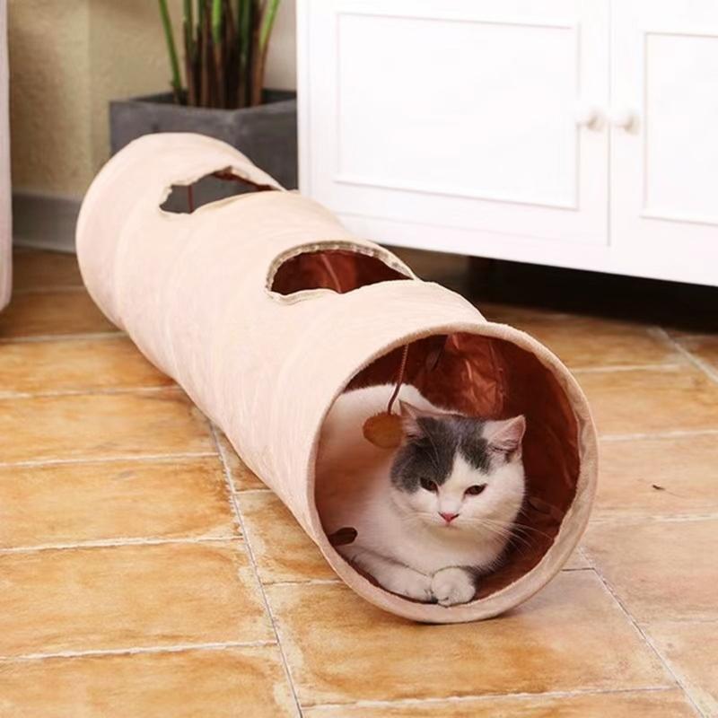 Cats Toys Tunnel Tube Tunnels Collapsible Kitten for Play Tent Interactive Toy Cats House for Rabbit Small Animals