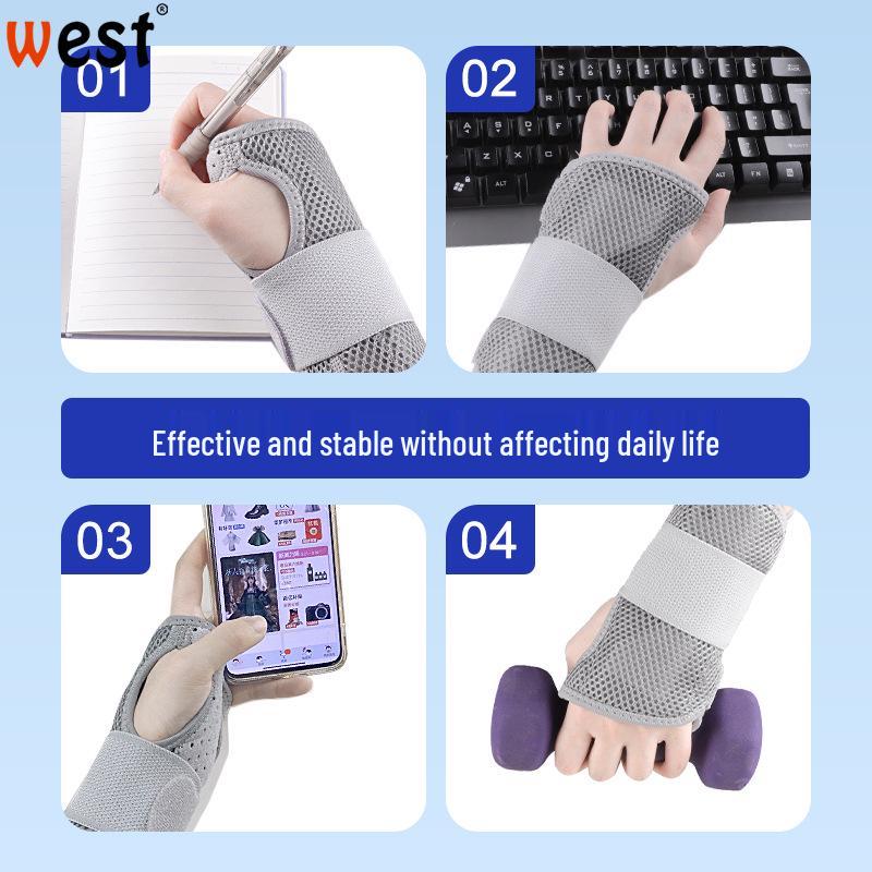 Double Aluminum Plate Wrist Support Brace for Tendon Sheath and Sprain Fixation