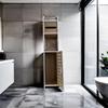 Punch-Free Bathroom Storage Rack: High-End Bathtub & Toilet Side Cabinet
